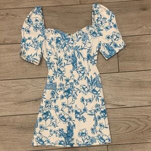 Betsey Johnson Blue Floral Mini Dress
